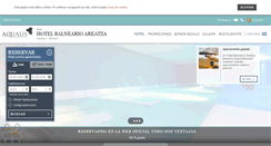Desktop Screenshot of hotelbalnearioareatza.com